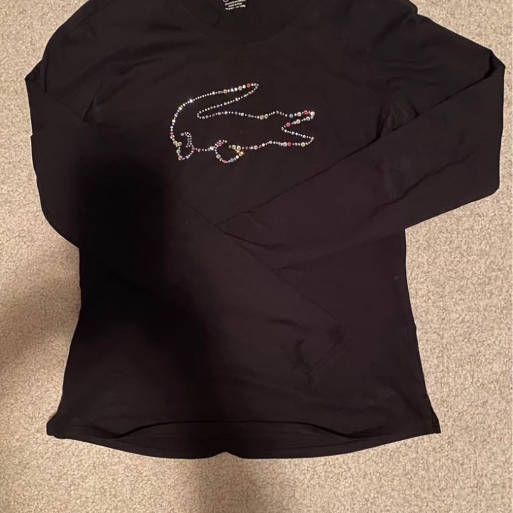 Black Long Sleeve Shirt with Logo
